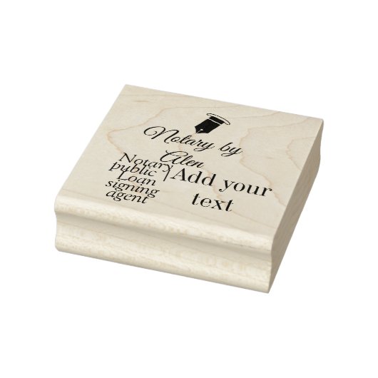 Notaris openbare Lening ondertekening agent toevoe Rubberstempel (Stempel)