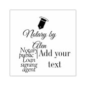 Notaris openbare Lening ondertekening agent toevoe Rubberstempel (Afrduk)