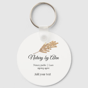 Notaris openbare Lening ondertekening agent toevoe Sleutelhanger
