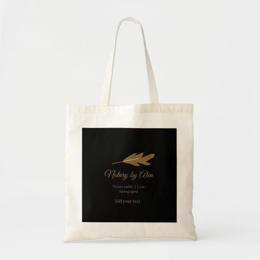 Notaris openbare Lening ondertekening agent toevoe Tote Bag (Voorkant)