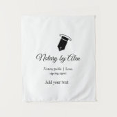 Notaris openbare Lening ondertekening agent toevoe Wandkleed (Voorkant)