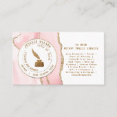 Notaris Openbare Lening Ondertekening Foto Flyer Q Visitekaartje (Voorkant)