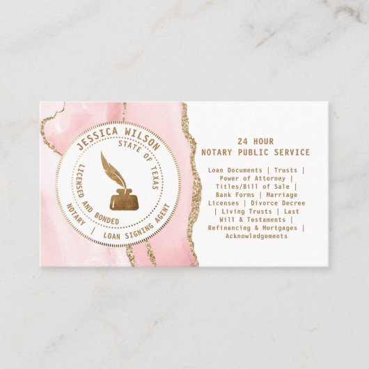 Notaris Openbare Lening Ondertekening Foto Flyer Q Visitekaartje (Voorkant)