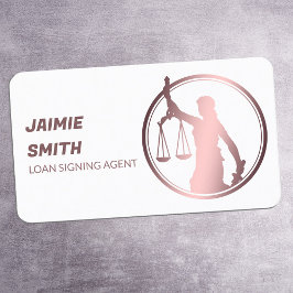 Notaris openbare lening ondertekening Visitekaartj Visitekaartje