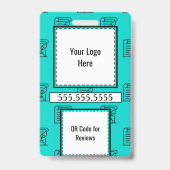 Notaris Openbare Lening Signing Agent Badge met QR (Back)