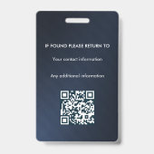 Notaris Openbare Leningsondertekeningsagent ID Badge (Achterkant)