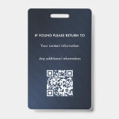 Notaris Openbare Leningsondertekeningsagent ID Badge (Achterkant)