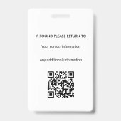 Notaris Openbare Leningsondertekeningsagent ID Badge (Achterkant)