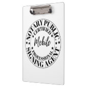 notaris openbare ondertekenaar klembord (Links)