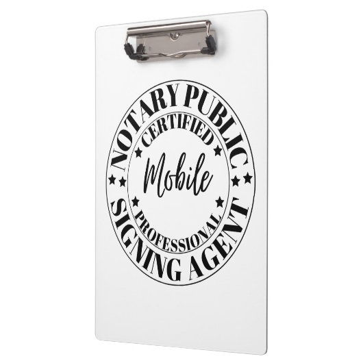 notaris openbare ondertekenaar klembord (Links)
