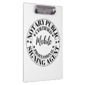 notaris openbare ondertekenaar klembord (Rechts)