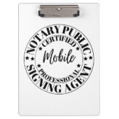 notaris openbare ondertekenaar klembord (Voorkant)