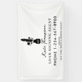 Notaris Openbare Ondertekeningsagent Botanische Pe Spandoek (Verticaal)
