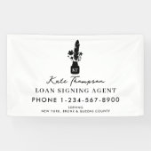 Notaris Openbare Ondertekeningsagent Botanische Pe Spandoek (Horizontaal)