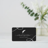 Notaris Openbare Ondertekeningsagent Quill Logo Visitekaartje (Staand voorkant)