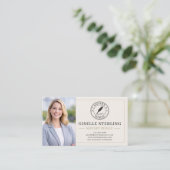 Notaris Openbare QR-code Foto Professioneel Visitekaartje (Staand voorkant)