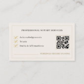 Notaris Openbare QR-code Foto Professioneel Visitekaartje (Achterkant)