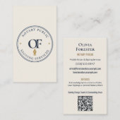Notaris Openbare QR-code Professional Visitekaartje (Voorkant / Achterkant)