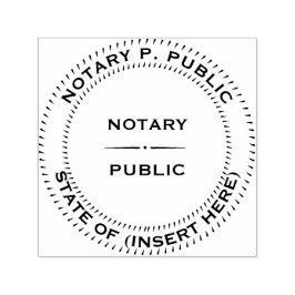 Notaris Openbare ronde lijn verdeler Zelfinktende Stempel