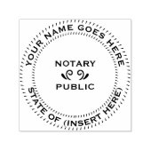 Notaris openbare ronde  zelfinktende stempel (Design)