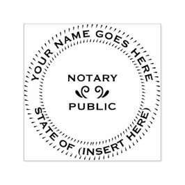 Notaris openbare ronde  zelfinktende stempel