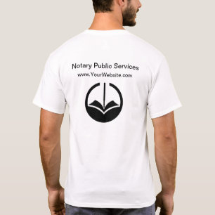 Notaris openbare Shirten van het Bedrijfs Logo T-shirt