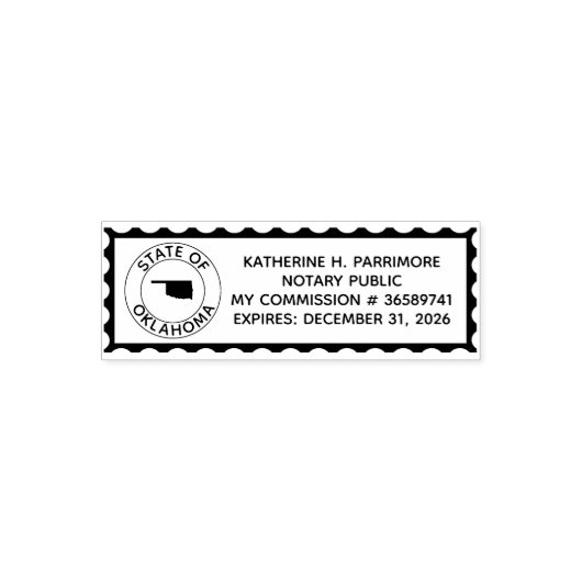 Notaris Openbare Zelfinktende Rubber Stempel van O (Design)