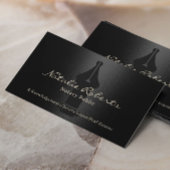 Notaris Overheidslening Ondertekenaar Modern Zwart Visitekaartje