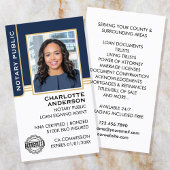 Notaris Overheidslening Signing Agent ID Blue Gold Visitekaartje