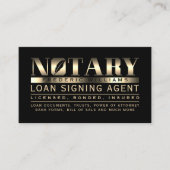 Notaris professioneel elegant goud visitekaartje (Voorkant)