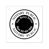 Notaris Public Business Logo Sjabloon Zelfinktende Stempel (Design)