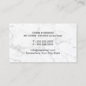 Notaris Public Diamond Pen Ondertekenaar Visitekaartje (Achterkant)