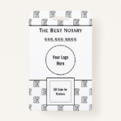 Notaris Public ID Badge met QR (Achterkant)