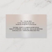 Notaris Public & Lening Signing Agent Moderne foto Visitekaartje (Achterkant)