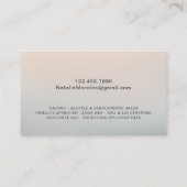 Notaris Public Loan Agent Moderne Zilveren Typogra Visitekaartje (Achterkant)