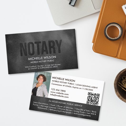 Notaris Public Loan Signing Agent Foto QR-code Visitekaartje