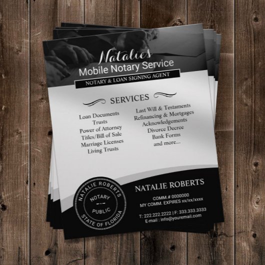 Notaris Public Loan Signing Agent Fotografie Flyer