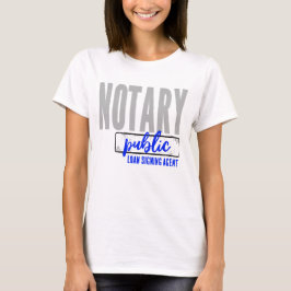 Notaris Public Loan Signing Agent Gepersonaliseerd T-shirt