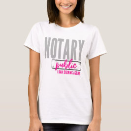 Notaris Public Loan Signing Agent Gepersonaliseerd T-shirt