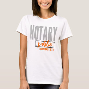 Notaris Public Loan Signing Agent Gepersonaliseerd T-shirt