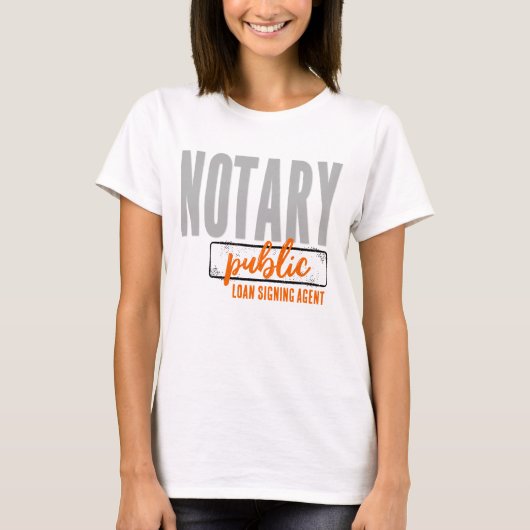 Notaris Public Loan Signing Agent Gepersonaliseerd T-shirt (Voorkant)