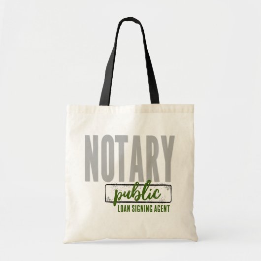 Notaris Public Loan Signing Agent Gepersonaliseerd Tote Bag (Voorkant)