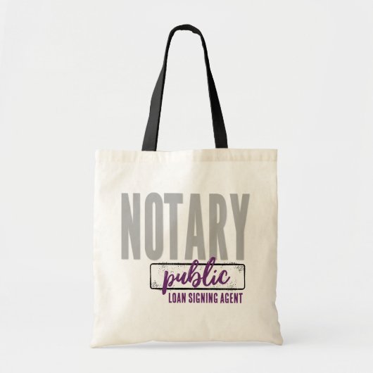 Notaris Public Loan Signing Agent Gepersonaliseerd Tote Bag (Voorkant)