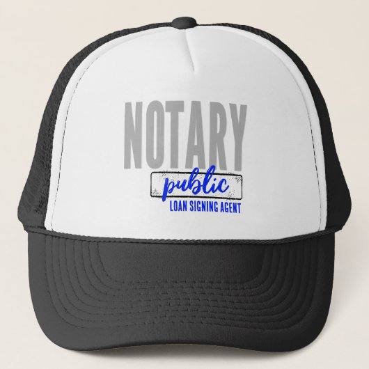 Notaris Public Loan Signing Agent Gepersonaliseerd Trucker Pet (Voorkant)