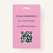 Notaris Public Loan Signing Agent ID Badge (Achterkant)