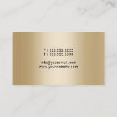 Notaris Public Loan Signing Agent Navy & Gold Visitekaartje (Achterkant)