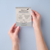 Notaris Public Loan Signing Agent Silver Glitter Flyer (Hand)