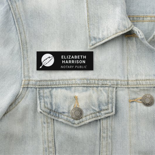 Notaris Public Logo Black Naamplaatje (In situ)