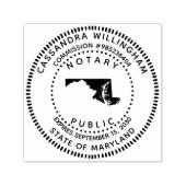 Notaris Public Maryland Zelfinktende Stempel (Design)