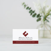 Notaris Public Modern Pen Logo Loan Signing Agent Visitekaartje (Staand voorkant)